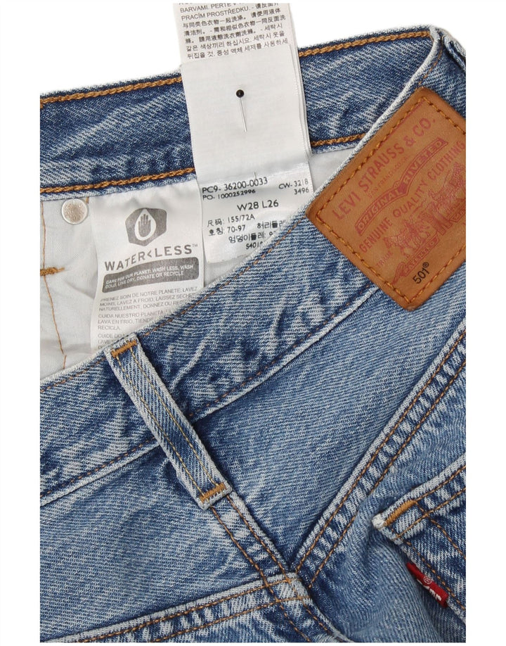 Vaqueros Levi's Mujer 501 Rectos W28 L26 Algodón Azul