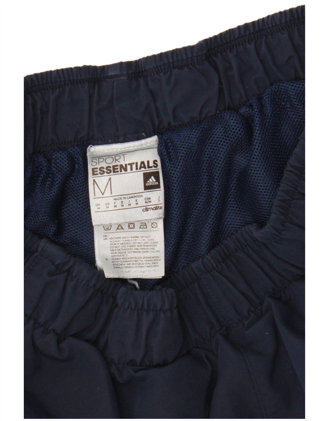 Pantalones cortos deportivos ADIDAS para hombre Poliéster azul marino medio
