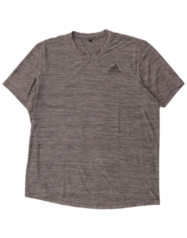 Adidas Camiseta Hombre Top XL Gris Moteado