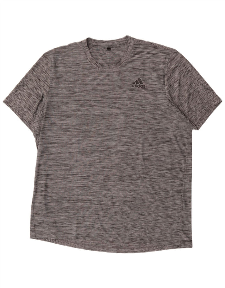 Adidas Camiseta Hombre Top XL Gris Moteado