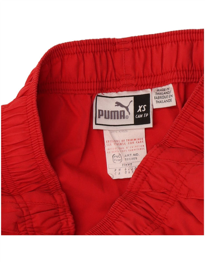 Puma Mujer Capri Chándal Pantalones UK 6 XS Rojo Poliéster
