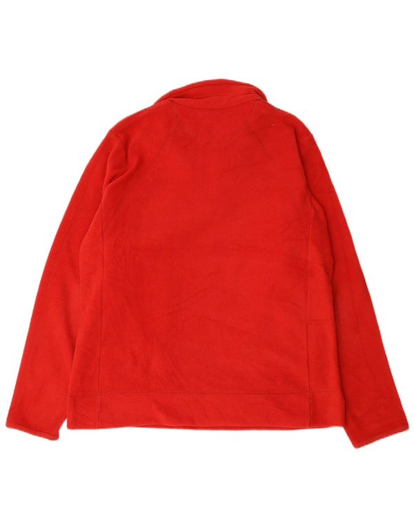 Champion Jersey de forro polar con cremallera y cuello para mujer UK 18 XL Poliéster rojo