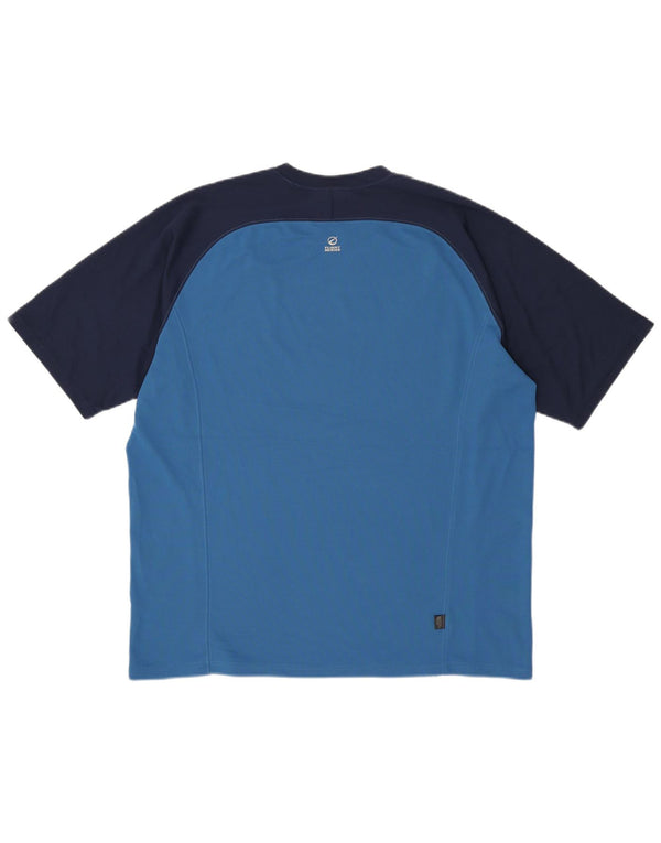 THE NORTH FACE Camiseta Hombre Top XL Azul Colorblock Poliéster