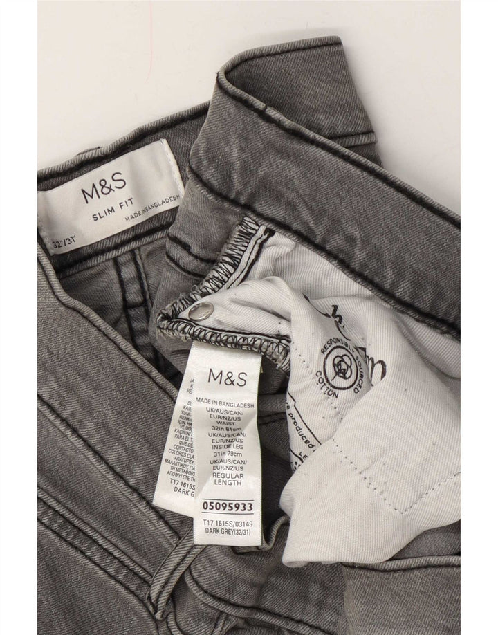 Vaqueros ajustados para mujer Marks & Spencer W32 L31 Algodón gris