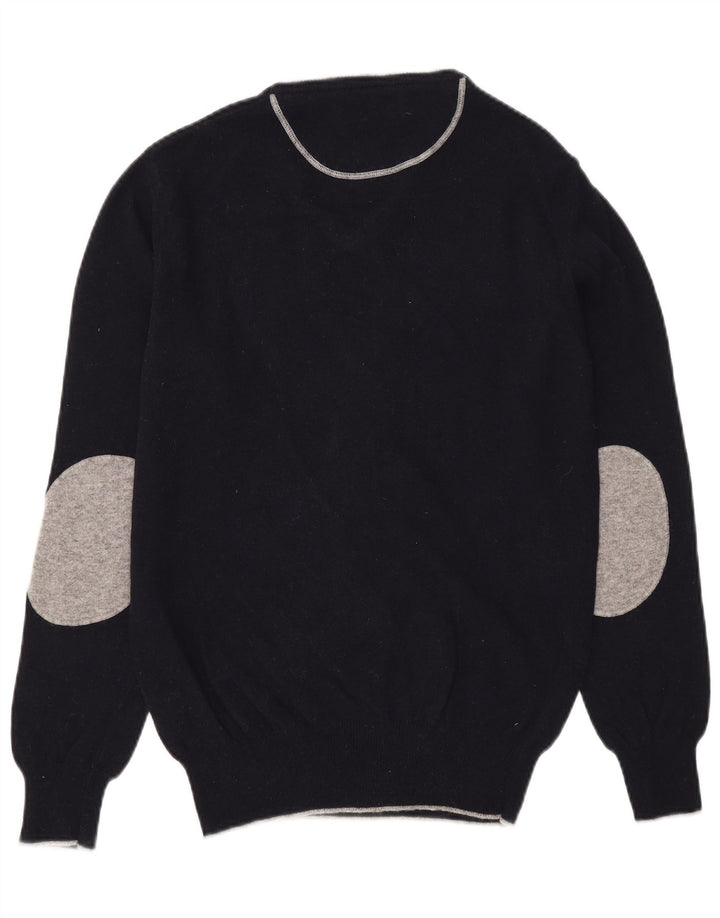 Henri Lloyd Jersey con cuello en V para hombre de lana negra mediana