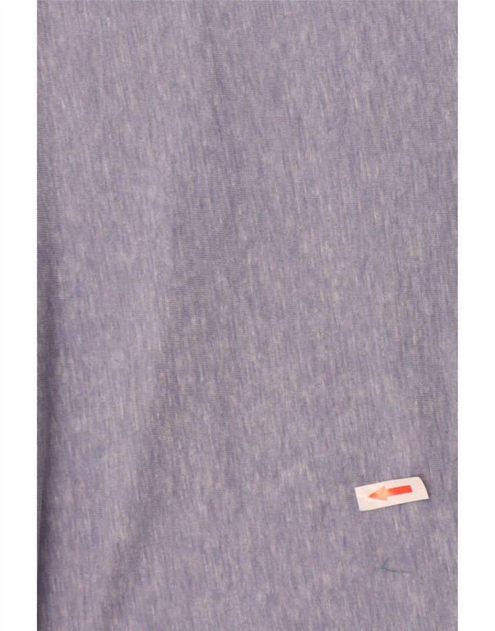 Gap Hombre Top Manga Larga Algodón Moteado Azul Medio