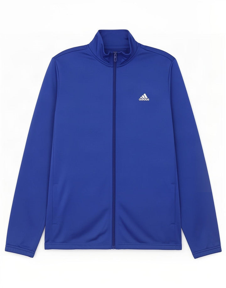 Adidas Boys Graphic Chándal Top Chaqueta 15-16 Años Azul Poliéster