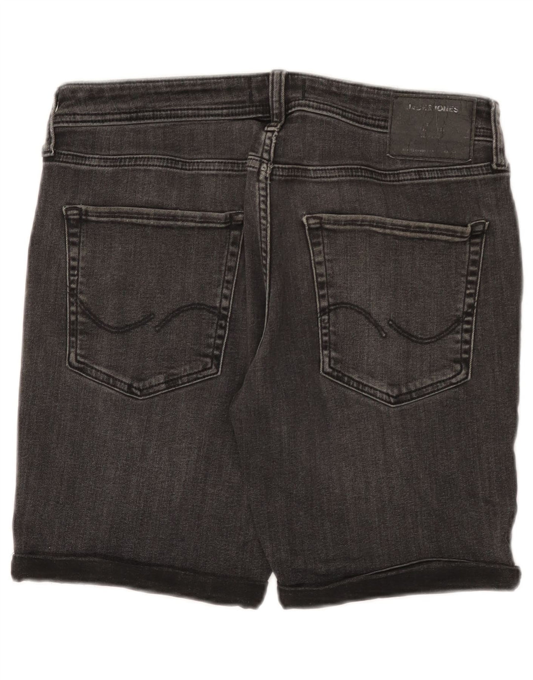 JACK & JONES Pantalones cortos vaqueros para hombre Medium W32 Gris Algodón