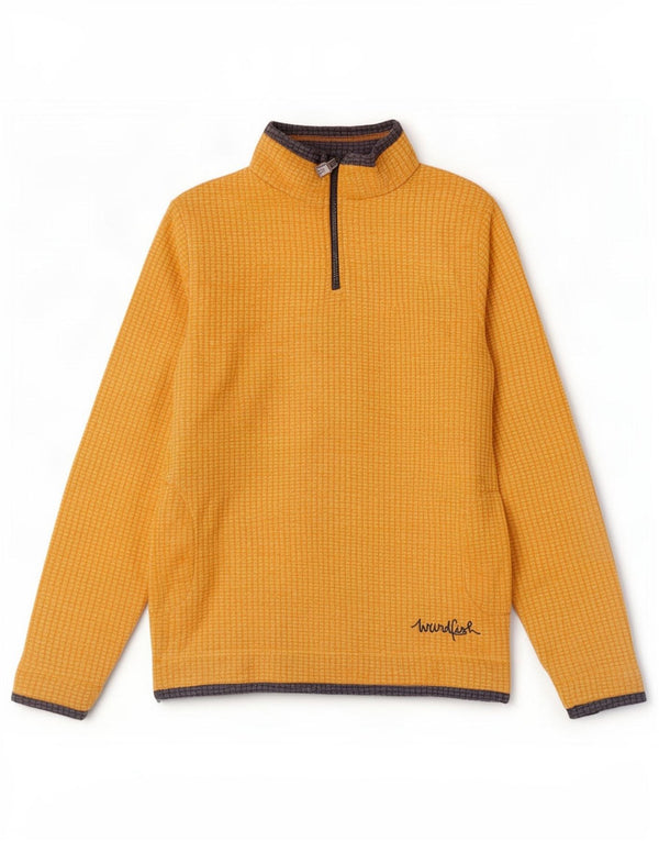 Weird Fish Jersey de Forro Polar con Cremallera y Cuello para Mujer UK 10 Small Yellow Poliéster