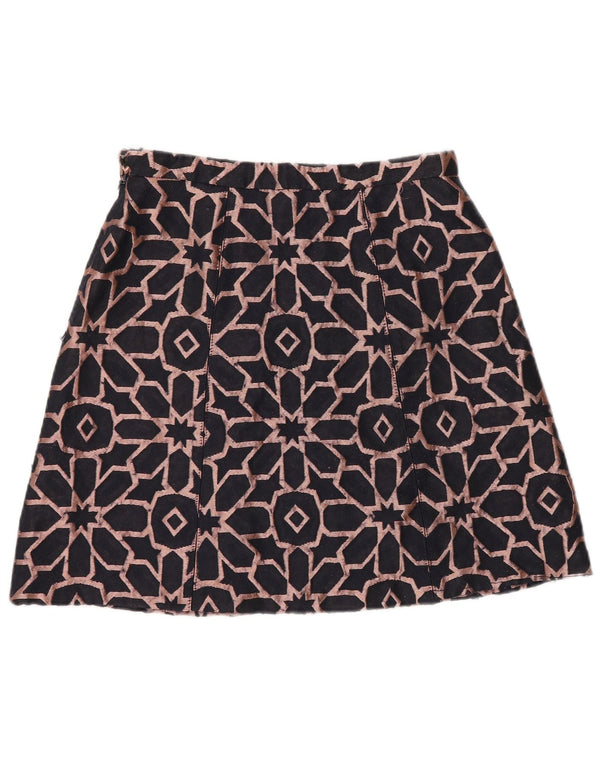 Max&Co. Minifalda para mujer UK 6 XS W26 Poliéster geométrico azul marino
