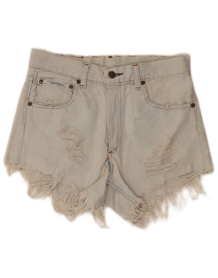 Levi's Mujer Shorts De Mezclilla Desgastados W28 Azul Medio