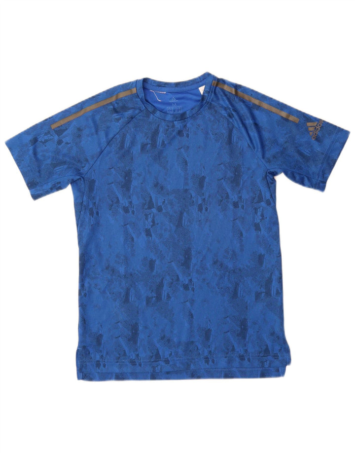 Adidas Camiseta Climacool para niño 11-12 años Azul Medio Geométrico