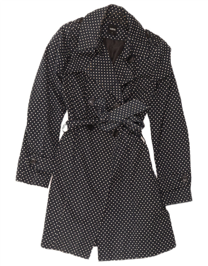 Gabardina Oasis para mujer Reino Unido 8 Pequeño Algodón de lunares negros