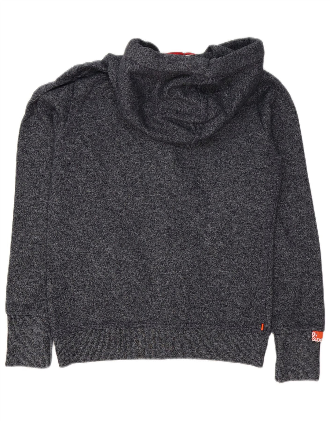 Superdry Hombre Sudadera Con Capucha Y Cremallera De Algodón Moteado Gris Medio