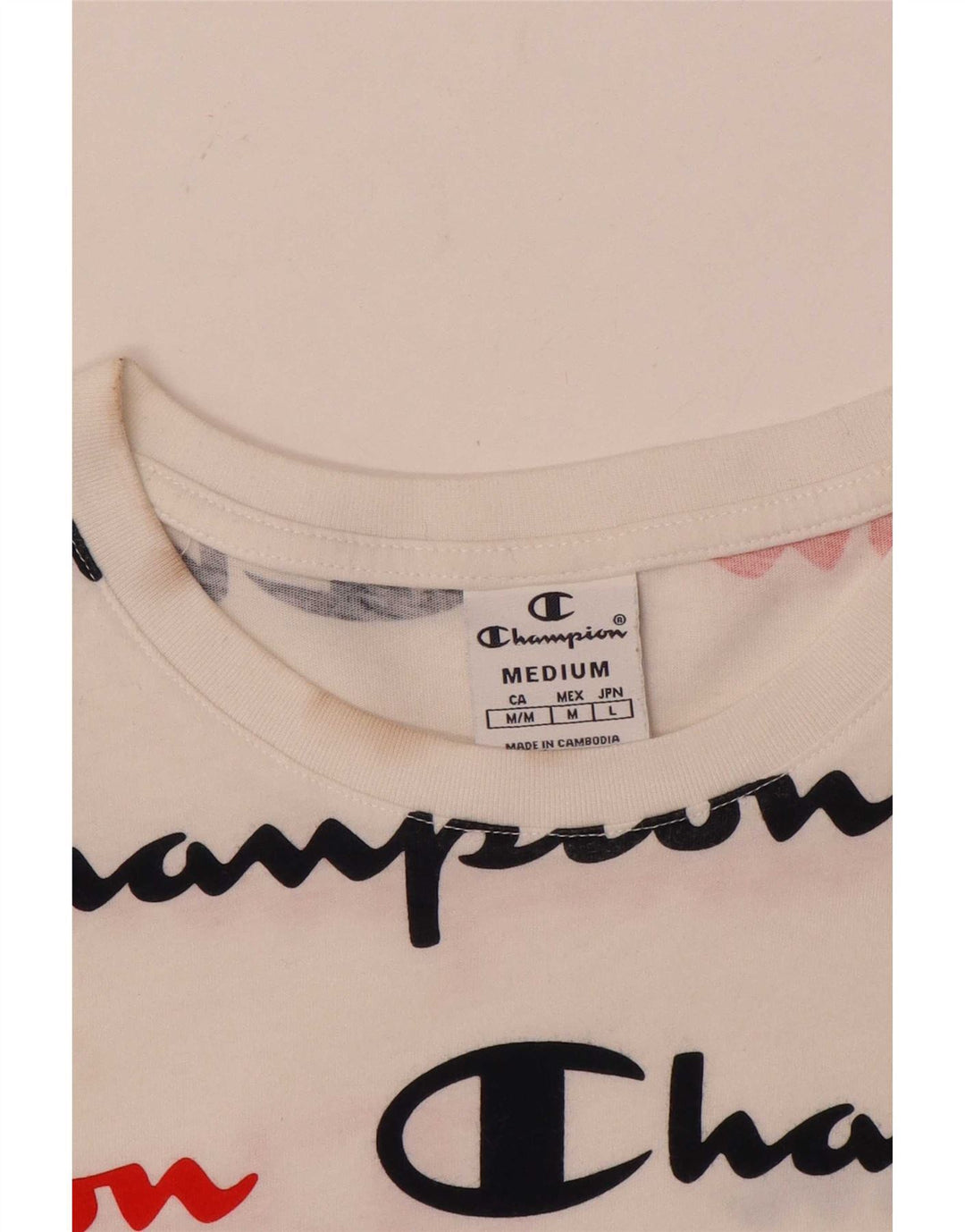 Champion Camiseta gráfica para mujer Top UK 12 Medium White