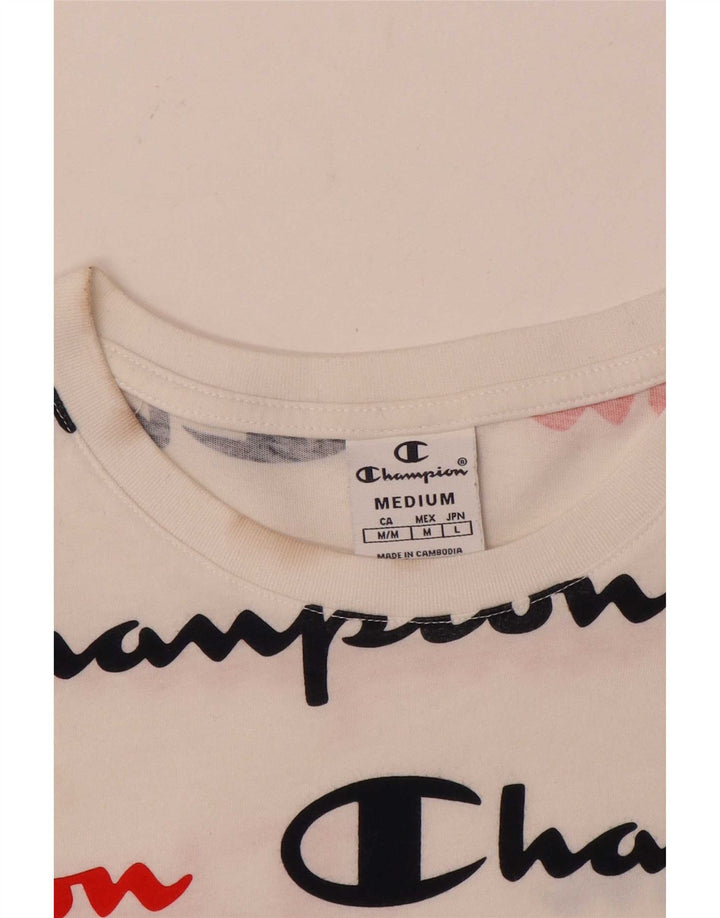 Champion Camiseta gráfica para mujer Top UK 12 Medium White