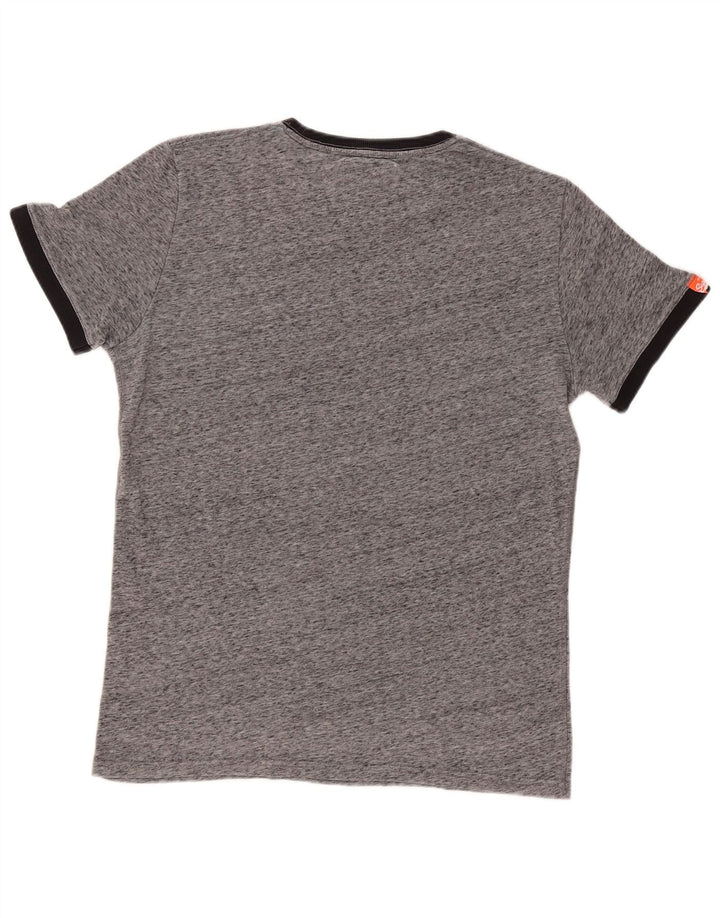 Superdry Camiseta para hombre Top grande gris moteado