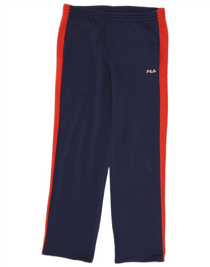 Fila Hombre Pantalones De Chándal Medio Azul Marino Colorblock Poliéster