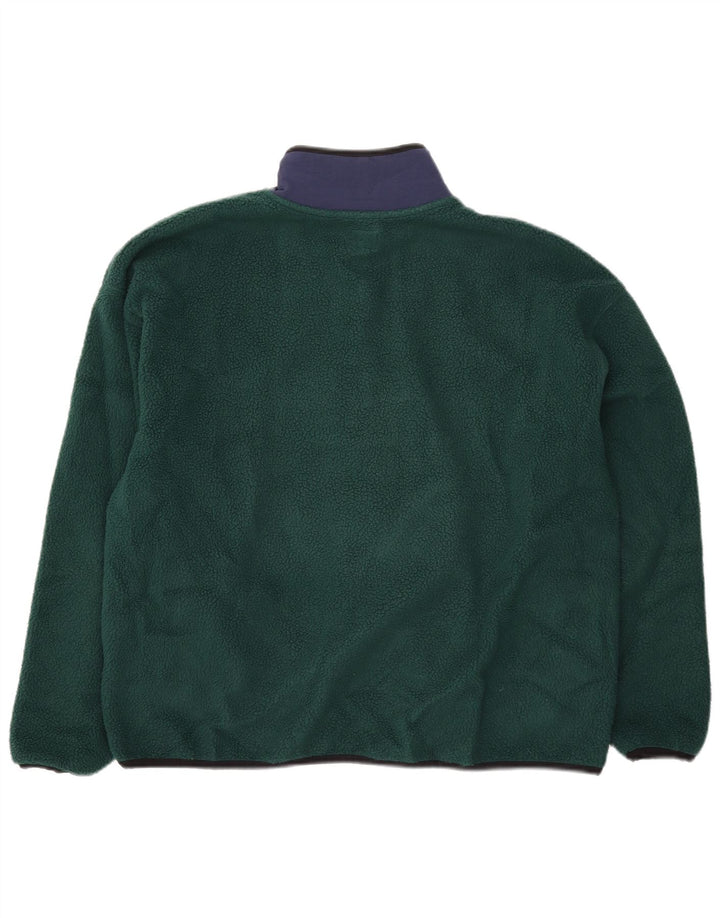Levi's Jersey de forro polar extragrande para mujer UK 44 Bloque de color verde medio