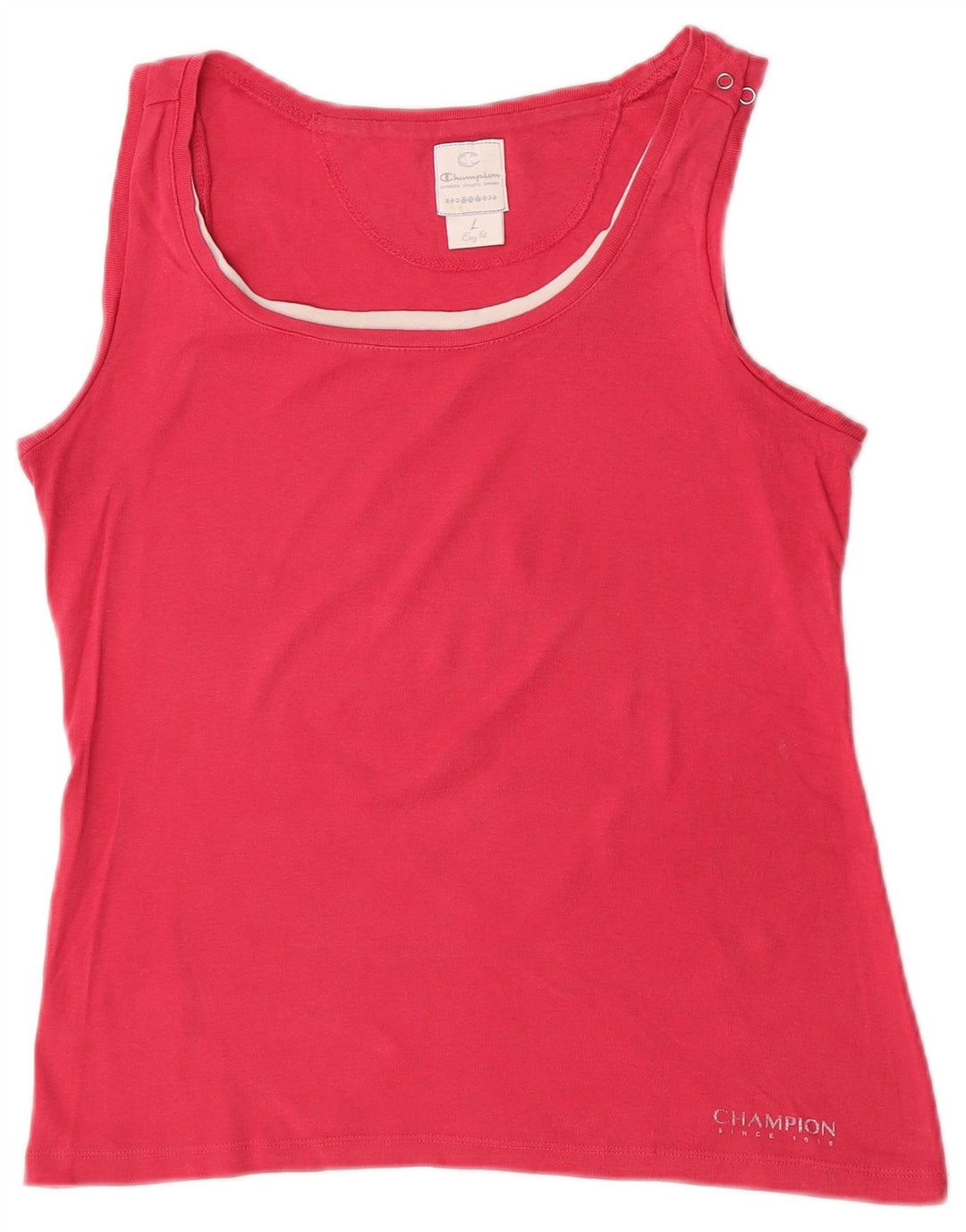 Champion Camiseta Sin Mangas Easy Fit para Mujer UK 40 Grande Rosa