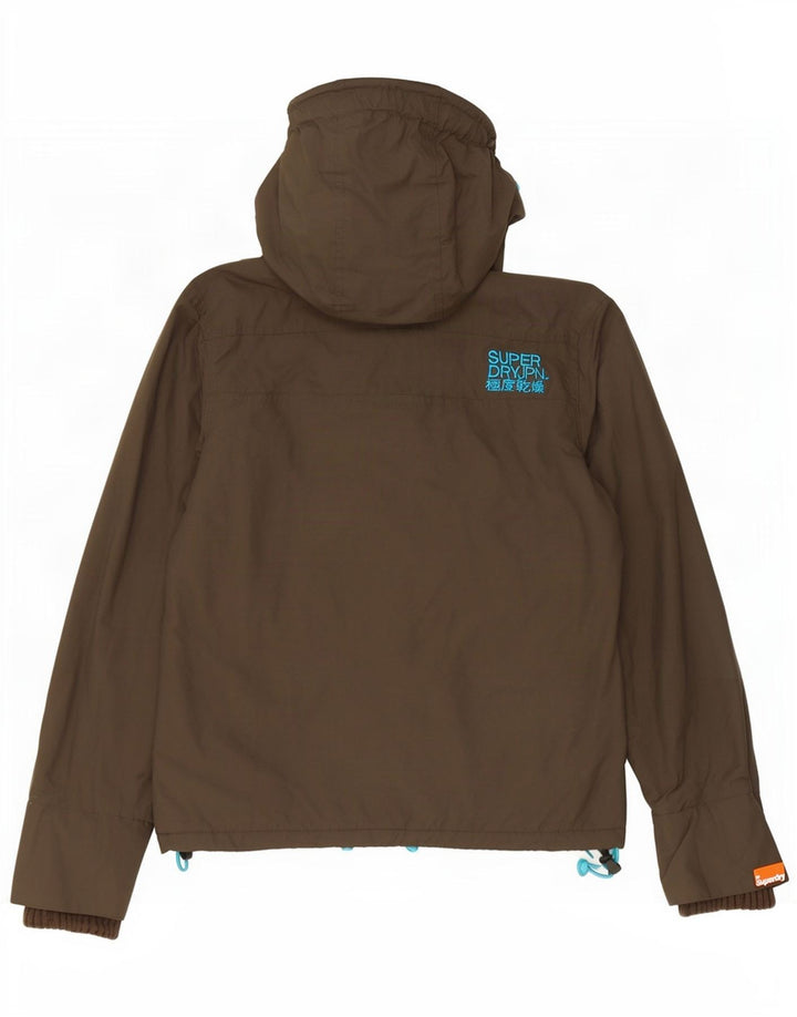 Superdry Chaqueta Cortavientos Gráfica para Mujer UK 44 Caqui Mediano