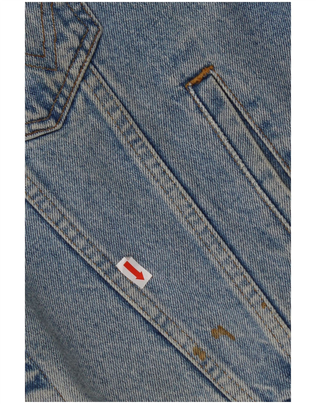 WRANGLER Chaleco vaquero holgado para hombre UK 36 Small Azul Algodón