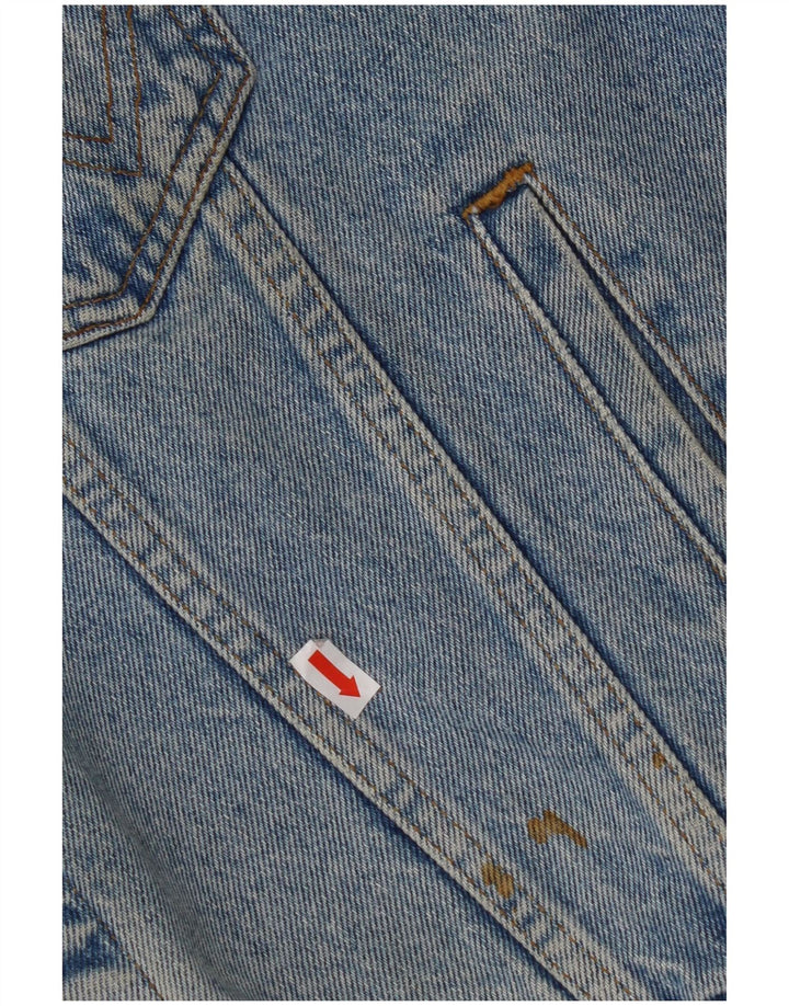 WRANGLER Chaleco vaquero holgado para hombre UK 36 Small Azul Algodón