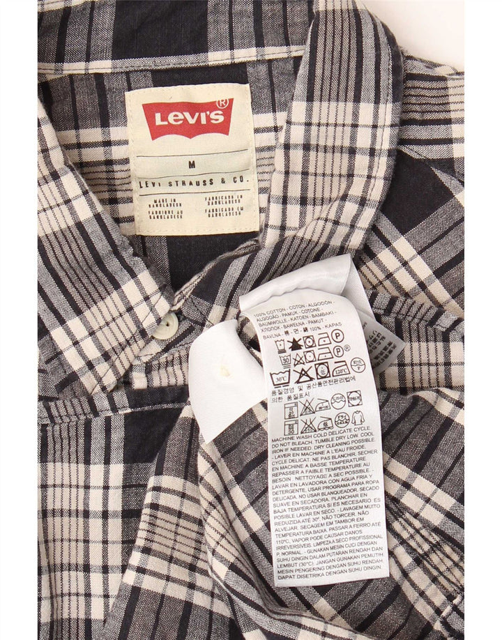 Camisa Levi's Hombre Medium Black Check Cotton