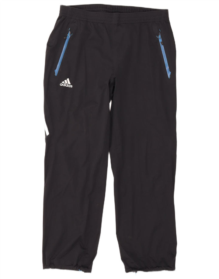 Adidas Hombre Pantalones De Chándal Joggers Grande Negro Poliéster