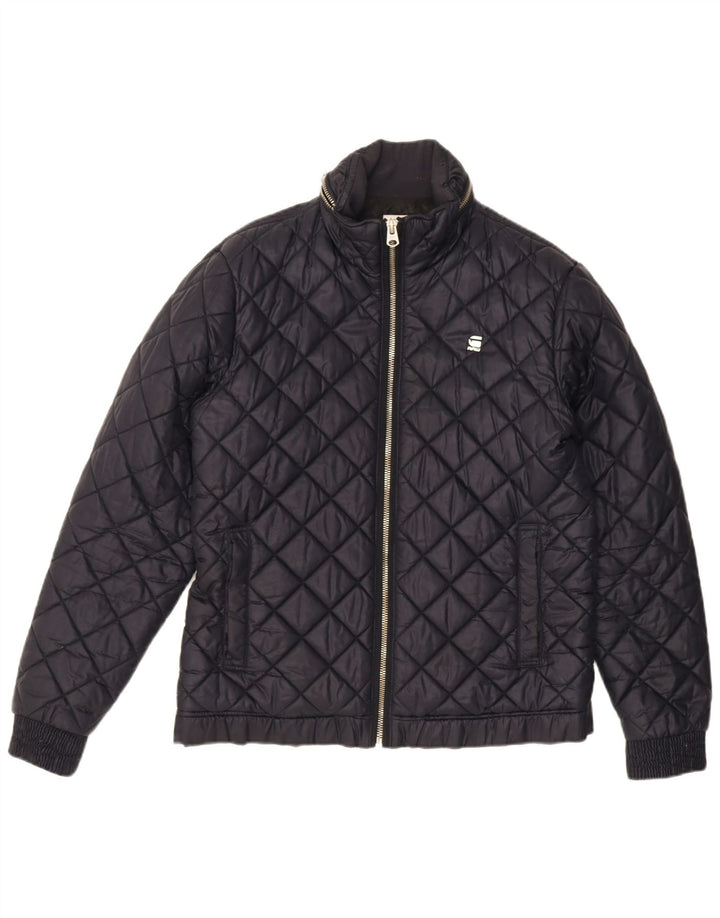 G-Star Chaqueta acolchada con capucha para hombre UK 42 XL Poliéster azul marino