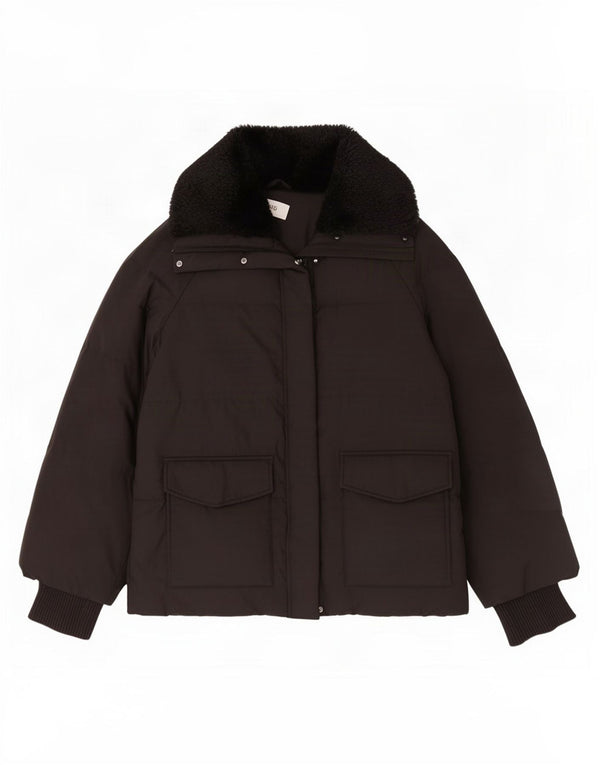 Marks & Spencer Chaqueta acolchada extragrande para mujer UK 46 Grande Poliéster negro