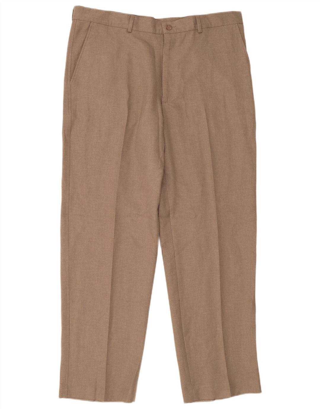 Farah Hombre Pantalón Chino Recto W38 L31 Poliéster Beige