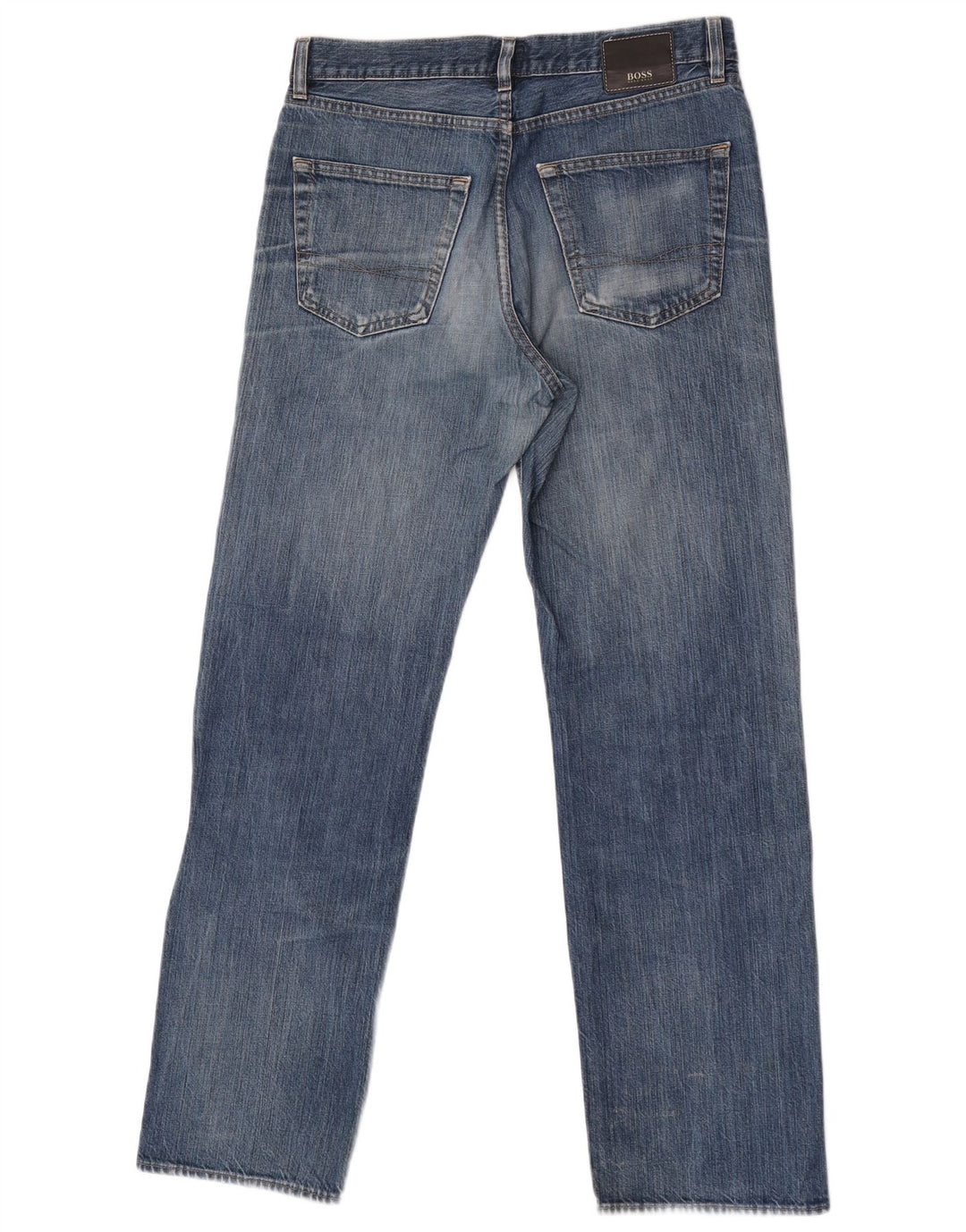 Vaqueros Hugo Boss Hombre Rectos W33 L32 Algodón Azul