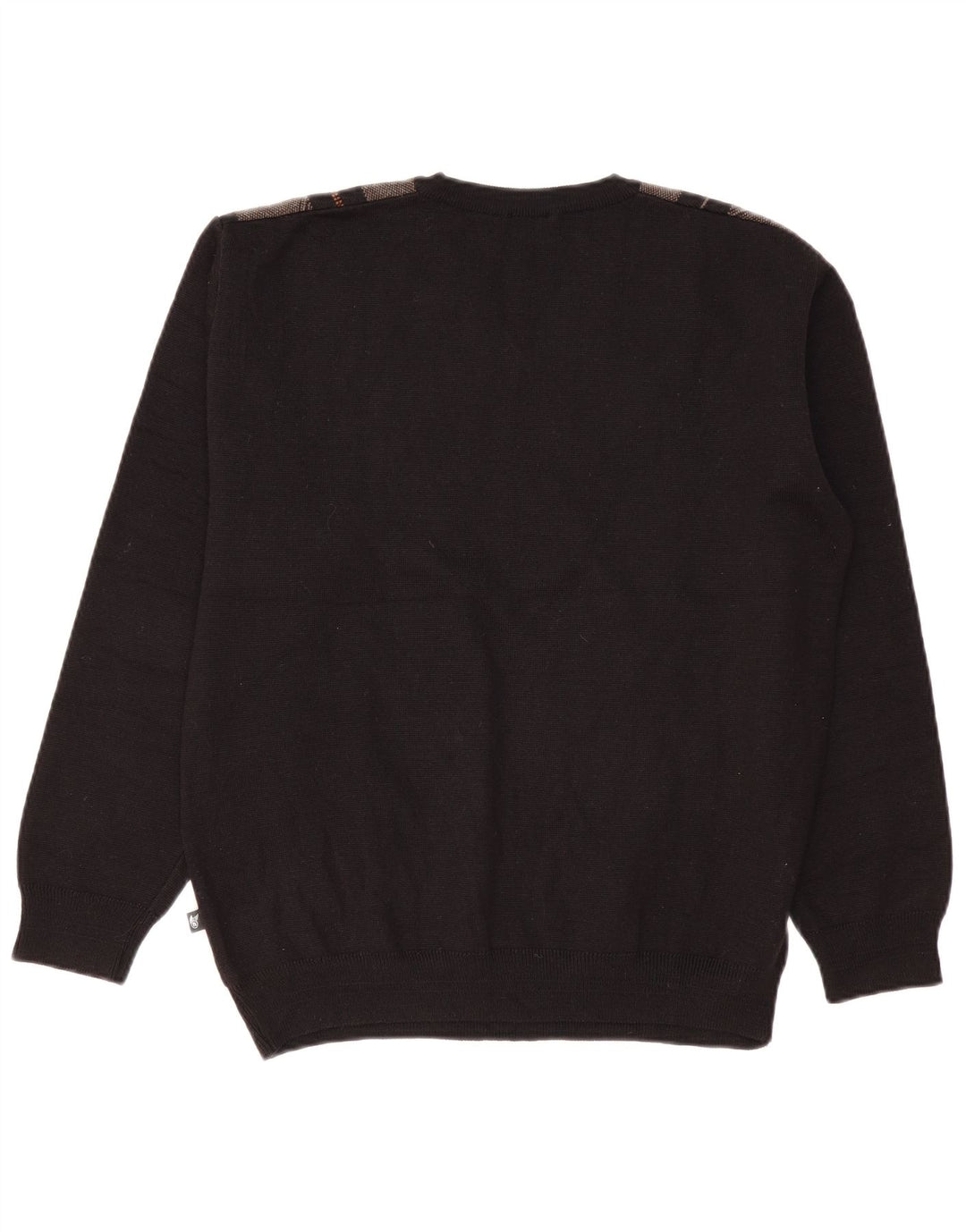 Hajo Hombre Jersey Con Cuello En V De Lana Color Block Medium Negro