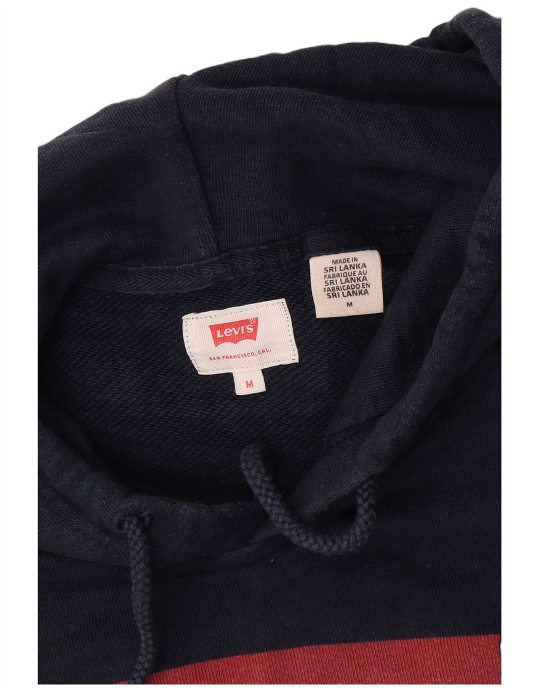 Levi's Hombre Sudadera Con Capucha Gráfica Jersey De Algodón Azul Marino Mediano