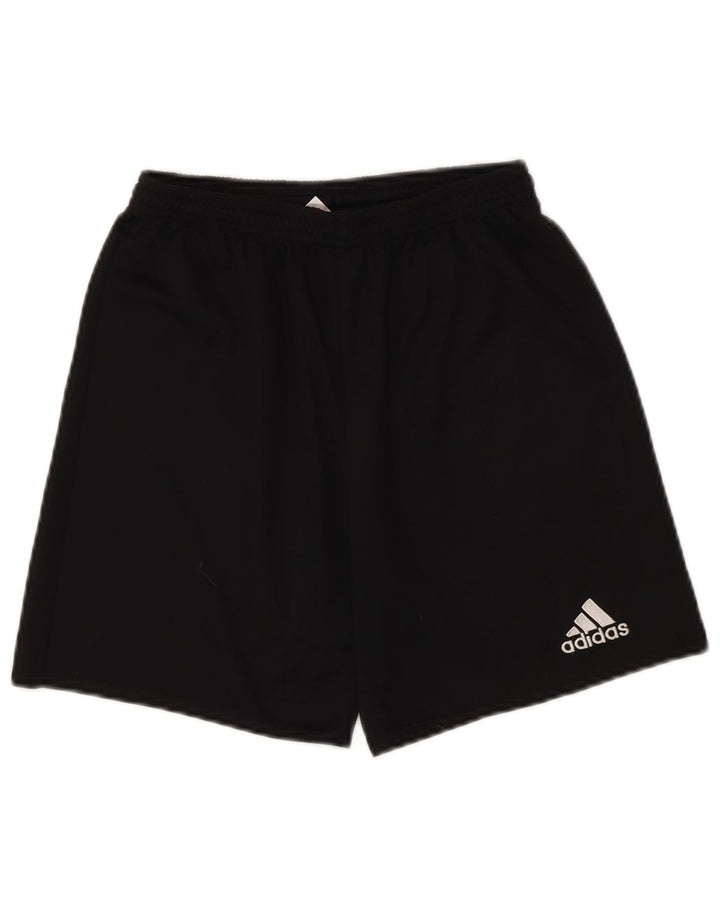ADIDAS Boys Climalite Sport Shorts 13-14 Years  Black Polyester