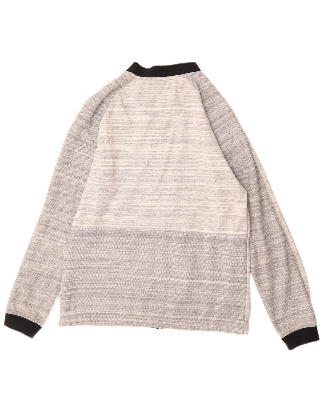 NIKE Hombre Chándal Top Chaqueta De Algodón A Rayas Gris Medio