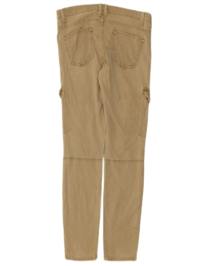 Zara Mujer Pantalones Cargo Slim EU 38 Small W28 L28 Beige