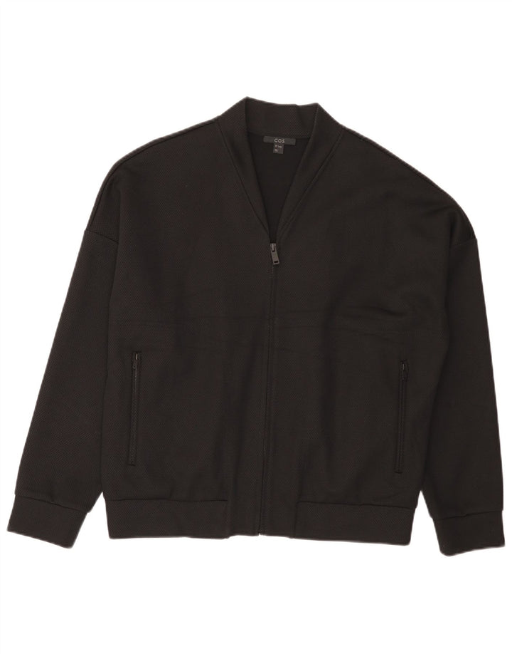 Cos Chaqueta Bomber para Hombre UK 36 Small Viscosa Negra
