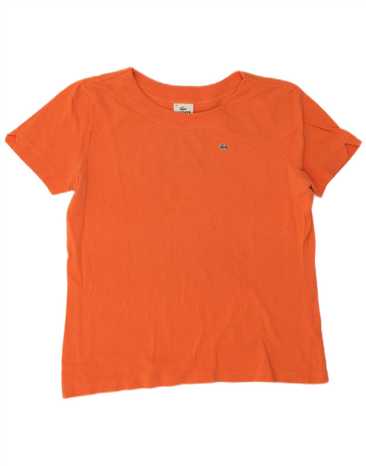 Camiseta Lacoste Mujer Top Talla 48 XL Naranja Algodón