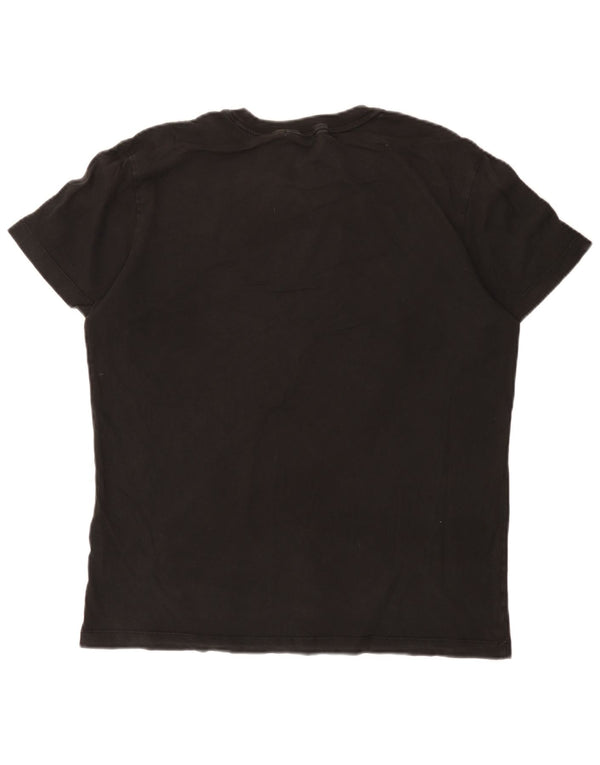 Calvin Klein Jeans Camiseta gráfica para hombre Top XL Algodón negro Clásico