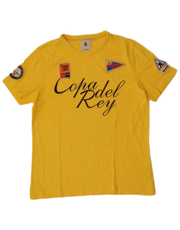 Gaastra - Camiseta gráfica para hombre, talla grande, algodón amarillo