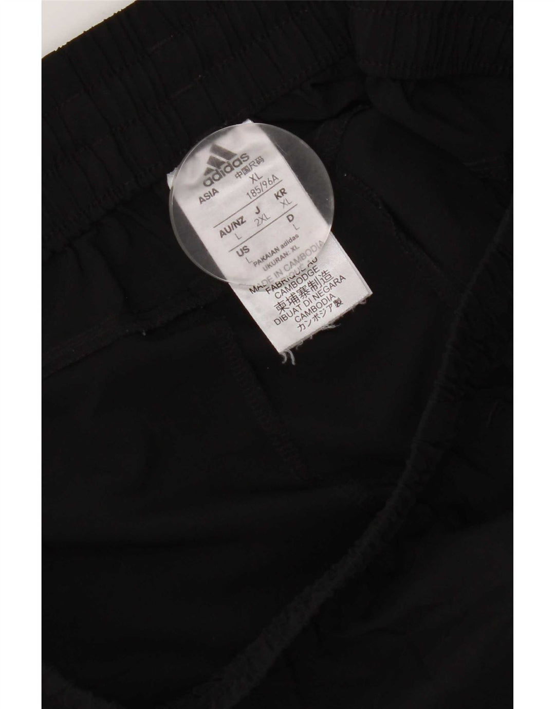Adidas Pantalones cortos deportivos gráficos para hombre XL Poliéster negro