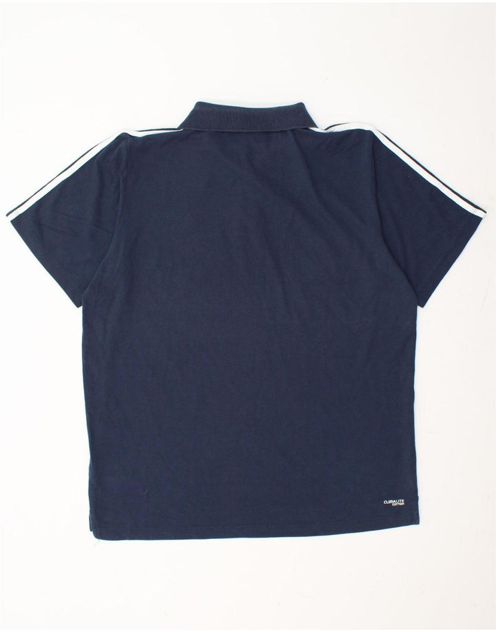 ADIDAS Polo Climalite para hombre XL Algodón azul marino