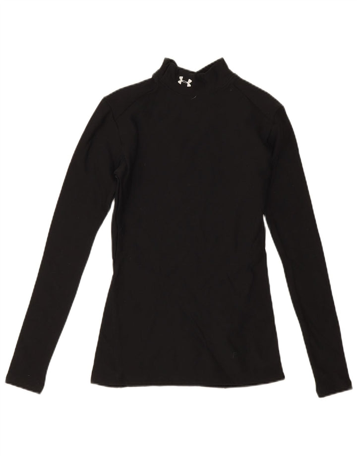Under Armour Camiseta de manga larga para mujer UK 10 Small Black Nylon
