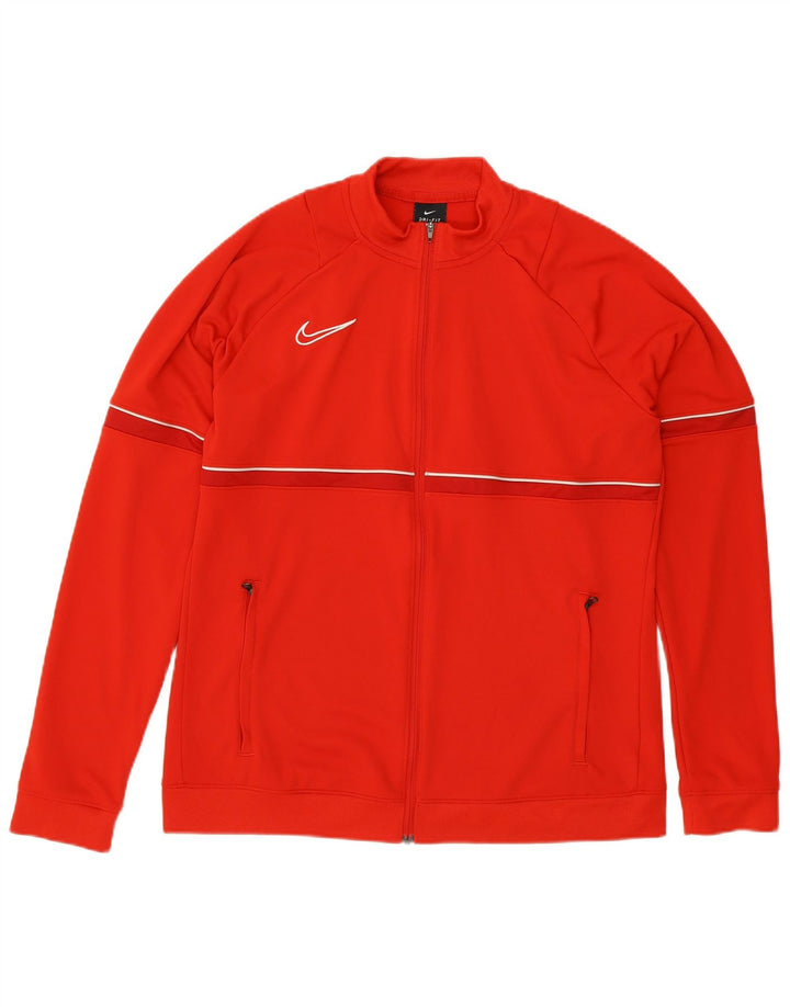 Nike Mens Dri Fit Chándal Top Chaqueta Grande Poliéster Rojo