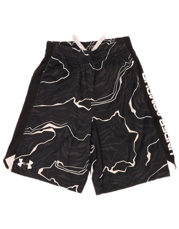 Under Armour Pantalones cortos deportivos con gráficos para niños 7-8 años Small Black Sports