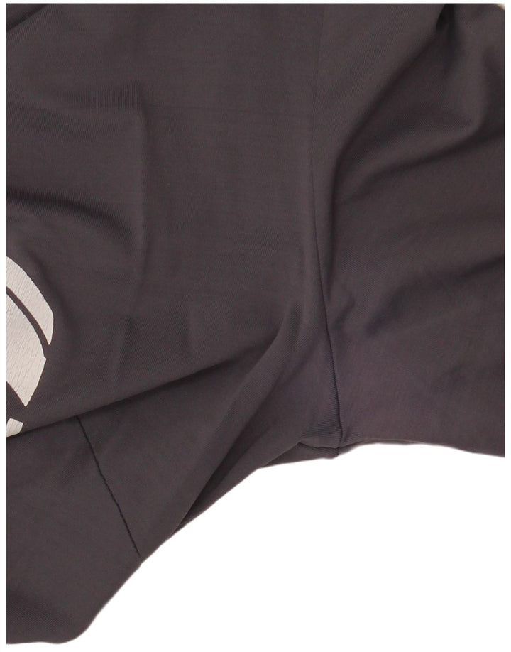 Guess Vestido estilo camiseta con gráfico de manga 3/4 para mujer UK 42 Poliamida gris medio