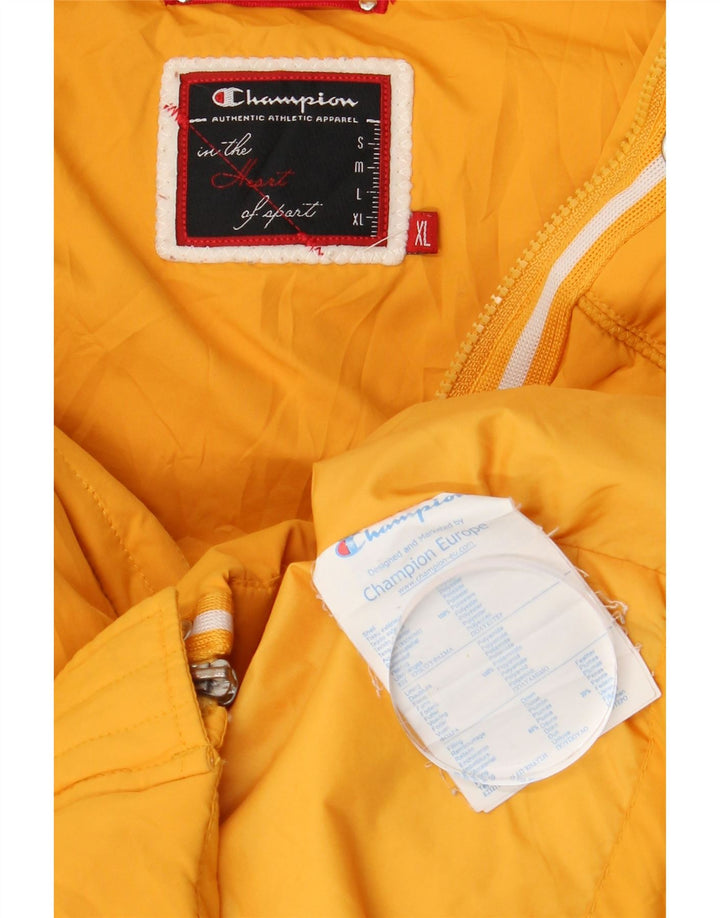 Champion Chaqueta Acolchada Con Capucha Para Mujer ES 40 XL Poliéster Amarillo