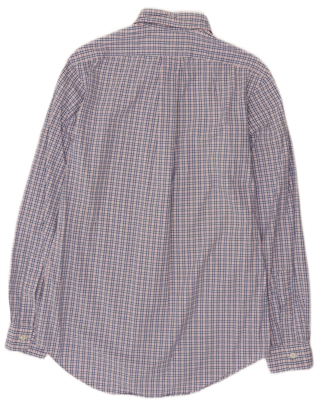 POLO RALPH LAUREN Camisa personalizada para hombre Algodón a cuadros azul pequeño